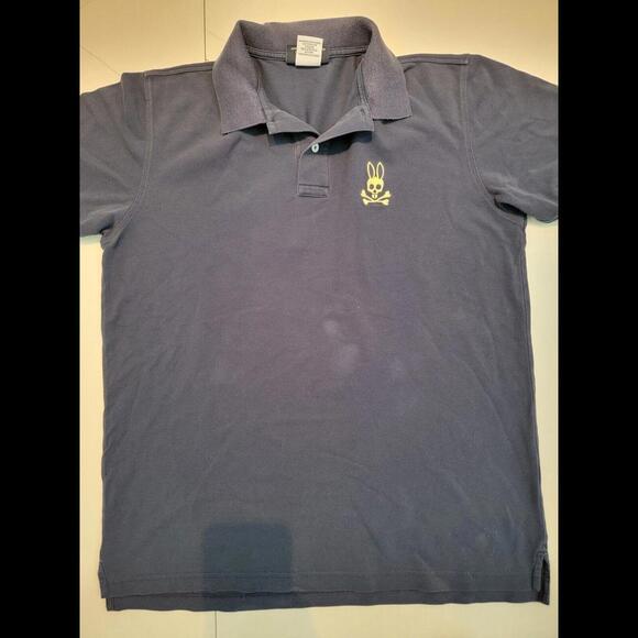Psycho Bunny size 7 Golf Polo Shirt Dark Blue